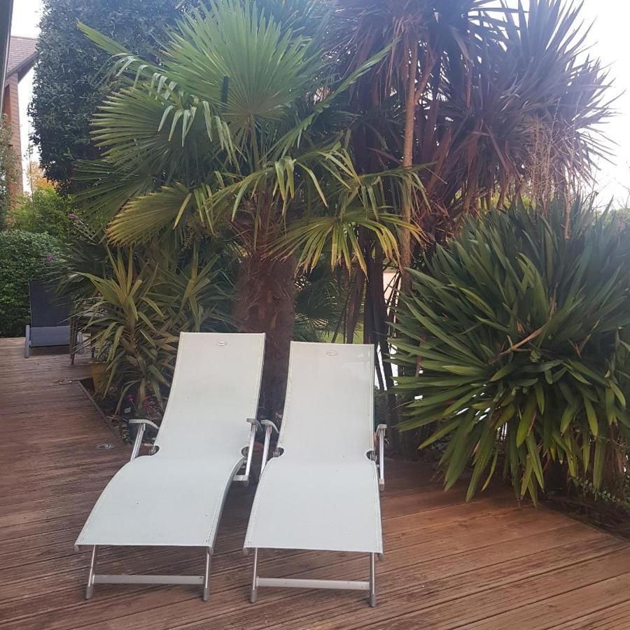 Grande Chambre Entre Caen Et La Mer Chambre Terrasse Jardin Et Piscine Mathieu Exterior foto